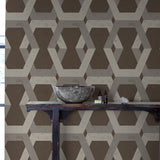 Tribe Pewter by Boråstapeter Geometric Wallpaper – Schumacher 6475