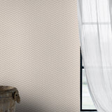 Chevron Dots Pearl by Boråstapeter Modern Zigzag Wallpaper – Schumacher 6485