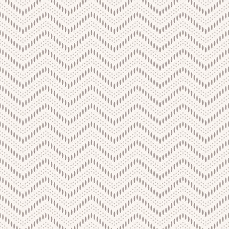 Chevron Dots wallpaper in pearl by Boråstapeter for Schumacher, featuring a wavy zigzag dot pattern in a neutral colorway.