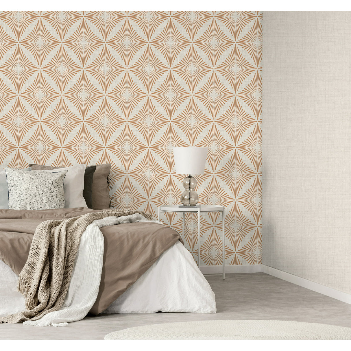 Denver Rust by Fine Decor Starburst Wallpaper – Brewster Home Fashions FD43748