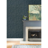 Marta Navy by A-Street Prints Floral Trail Wallpaper – Brewster Home Fashions 4147-27360
