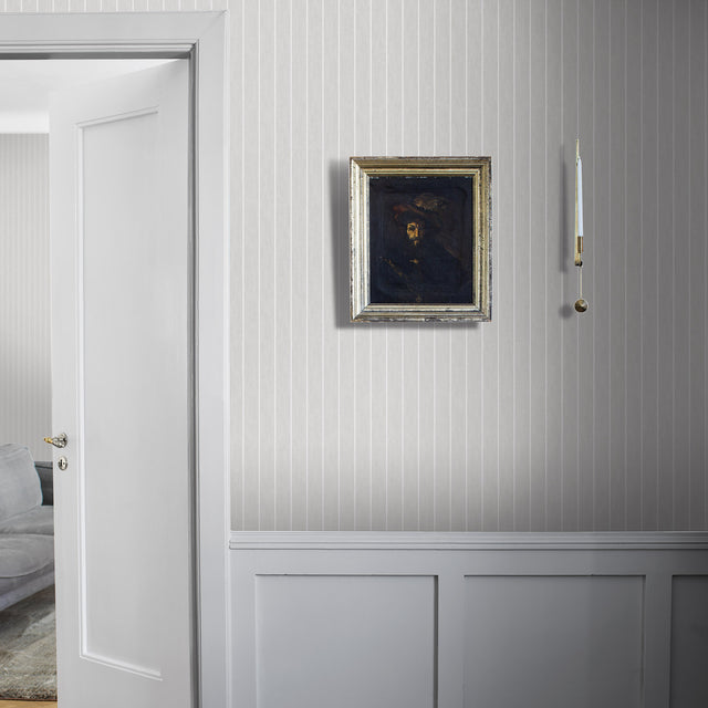 Shirt Stripe Grey by Boråstapeter Classic Vertical Stripe Wallpaper – Schumacher 6857