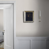 Shirt Stripe Stone by Boråstapeter Classic Stripe Wallpaper – Schumacher 6858