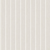 Shirt Stripe stone wallpaper by Boråstapeter for Schumacher, classic vertical stripe wallcovering in neutral tones