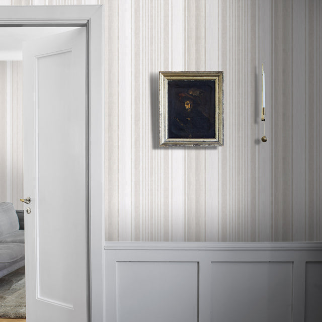 Linen Stripe Natural by Boråstapeter Classic Neutral Stripe Wallpaper – Schumacher 6861