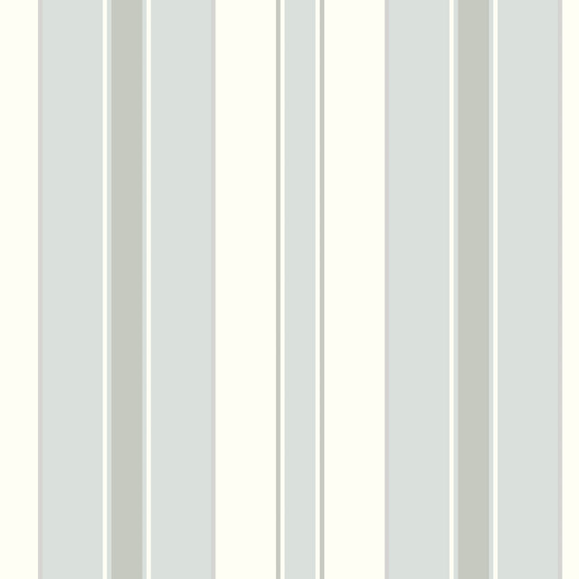 Stockholm Stripe wallpaper in sky and silver by Boråstapeter for Schumacher, classic Scandinavian striped wallcovering