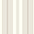 Stockholm Stripe wallpaper in sand and gold by Boråstapeter for Schumacher, shown in a classic Scandinavian interior setting.