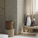 Forest Friends Stone by Boråstapeter Playful Woodland Animal Wallpaper – Schumacher 6922
