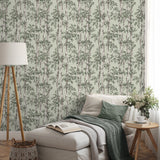 Bastian Green by Fine Decor Trees Wallpaper – Brewster Home Fashions FD43341