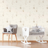 Floating Balloons Light Brown by Advantage Animal Wallpaper – Brewster Home Fashions 4203-27556