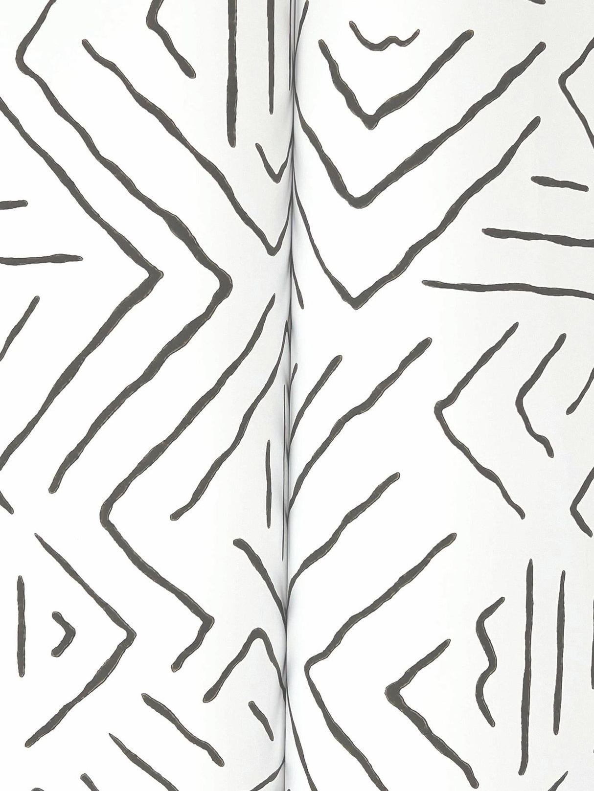 Sirih Black by Antonina Vella Geometric Wallpaper- York Designer Series AB3081