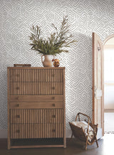 Sirih Black by Antonina Vella Geometric Wallpaper- York Designer Series AB3081