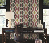 Patan Ruby by Antonina Vella Geometric Ikat Wallpaper – York Designer Series AB3091