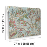 Heronwood Sky Blue by Antonina Vella Animals & Insects Wallpaper – York Designer Series AB3102