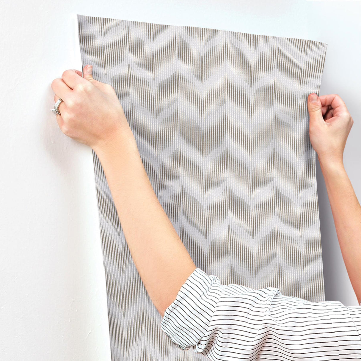 Ande Pale Blue by Missoni Chevron Wallpaper – York Designer Series MI10512