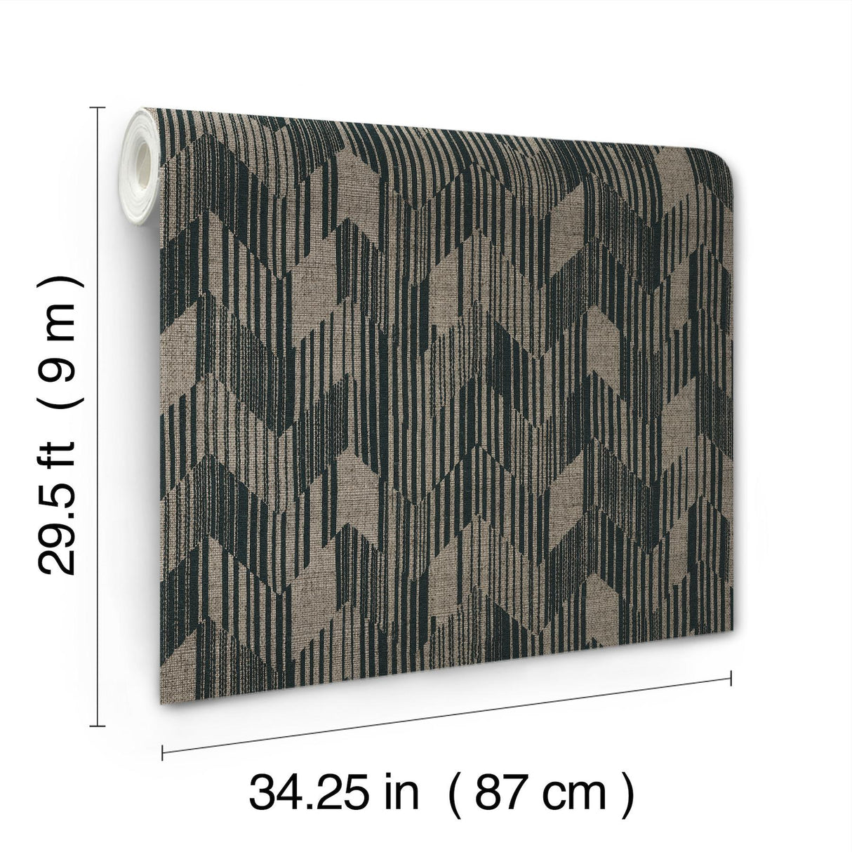 Birch Charcoal by Missoni Raffia Grasscloth Wallpaper – York Designer Series MI10528