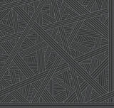 Missoni Nastri Black geometric vinyl wallpaper roll, 39.3 in x 32.8 ft