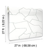 Suite Style Dolphin by York Wallcoverings Geometric Non Woven Wallpaper, 27 in x 27 ft – York Wallcoverings MT5621
