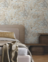 Lotus Land Cacti Sky Blue by York Wallcoverings Novelty Wallpaper – York Wallcoverings MT5634