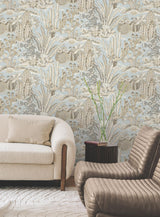 Lotus Land Cacti Sky Blue by York Wallcoverings Novelty Wallpaper – York Wallcoverings MT5634