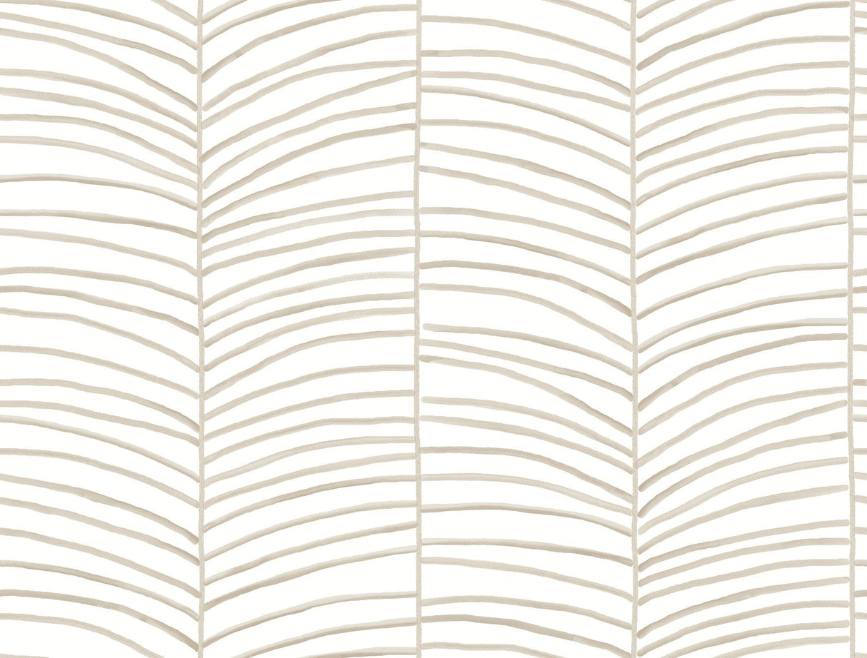 Cascade Palm Chevron Dune Wallpaper – York Wallcoverings MT5675