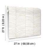 Cascade Palm Chevron Dune by York Wallcoverings Chevron Wallpaper – York Wallcoverings MT5675
