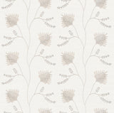 Laelynn Pearl embroidered sisal grasscloth wallpaper – Ronald Redding MX9606