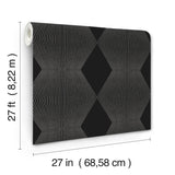 Diamond Legacy Black by Ronald Redding Geometric Wallpaper- York Designer Series MX9631