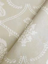 Royal Damask Soft Grey by Ronald Redding Damask Wallpaper – York Designer Series MX9642
