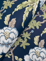 Courtyard Botanical Navy by Ronald Redding Wallpaper – York Designer Series MX9652