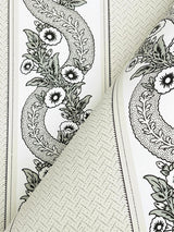 Abbey's Garland Black & White by Ronald Redding Non Woven Wallpaper – York Designer Series MX9691