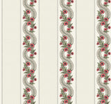 Abbey's Garland Red & Green wallpaper by Ronald Redding, pattern MX9693