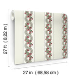 Abbey's Garland Red & Green by Ronald Redding Wallpaper – York Designer Series MX9693