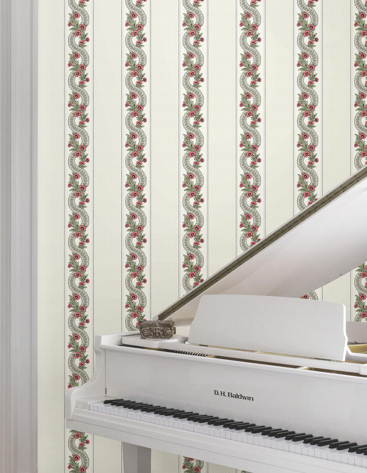 Abbey's Garland Red & Green by Ronald Redding Wallpaper – York Designer Series MX9693