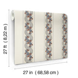 Abbey's Garland Coral by Ronald Redding Floral Wallpaper – York Designer Series MX9696