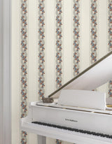 Abbey's Garland Coral by Ronald Redding Floral Wallpaper – York Designer Series MX9696