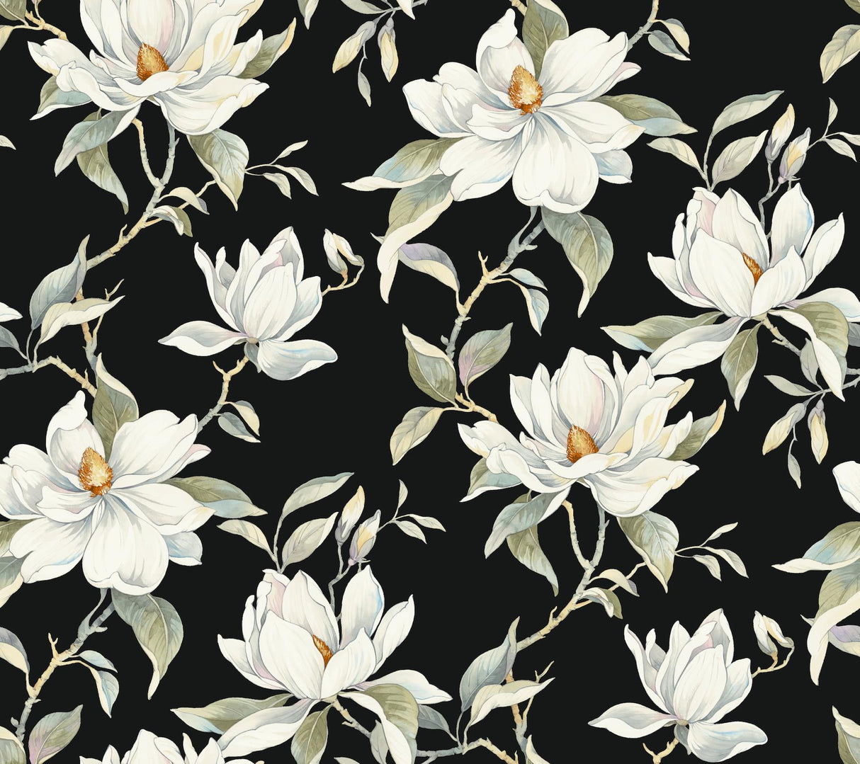 Candice Olson Garden Jewels Black Wallpaper DF3313