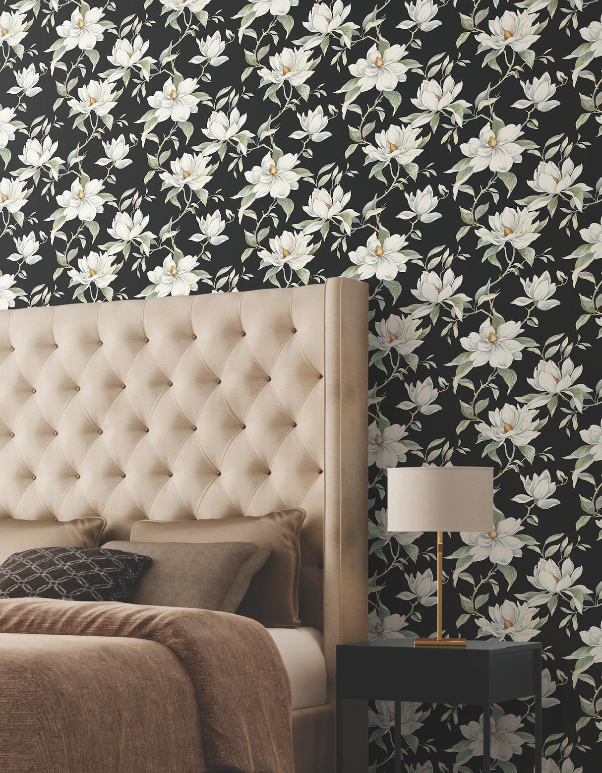 Garden Jewels Black by Candice Olson Floral Wallpaper – York Designer Series DF3313