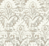 Candice Olson Velvet Crush Damask wallpaper in soft neutral & pearl with a gentle metallic shimmer