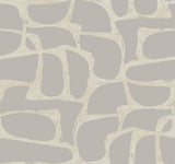 Candice Olson Craftsman Geometric Taupe Wallpaper DF3354
