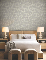 Craftsman Geometric Taupe by Candice Olson Wallpaper – York Designer Series DF3354