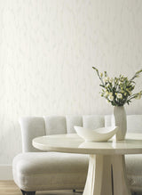 Flowing White by Candice Olson Textured Abstract Wallpaper – York Designer Series DF3365