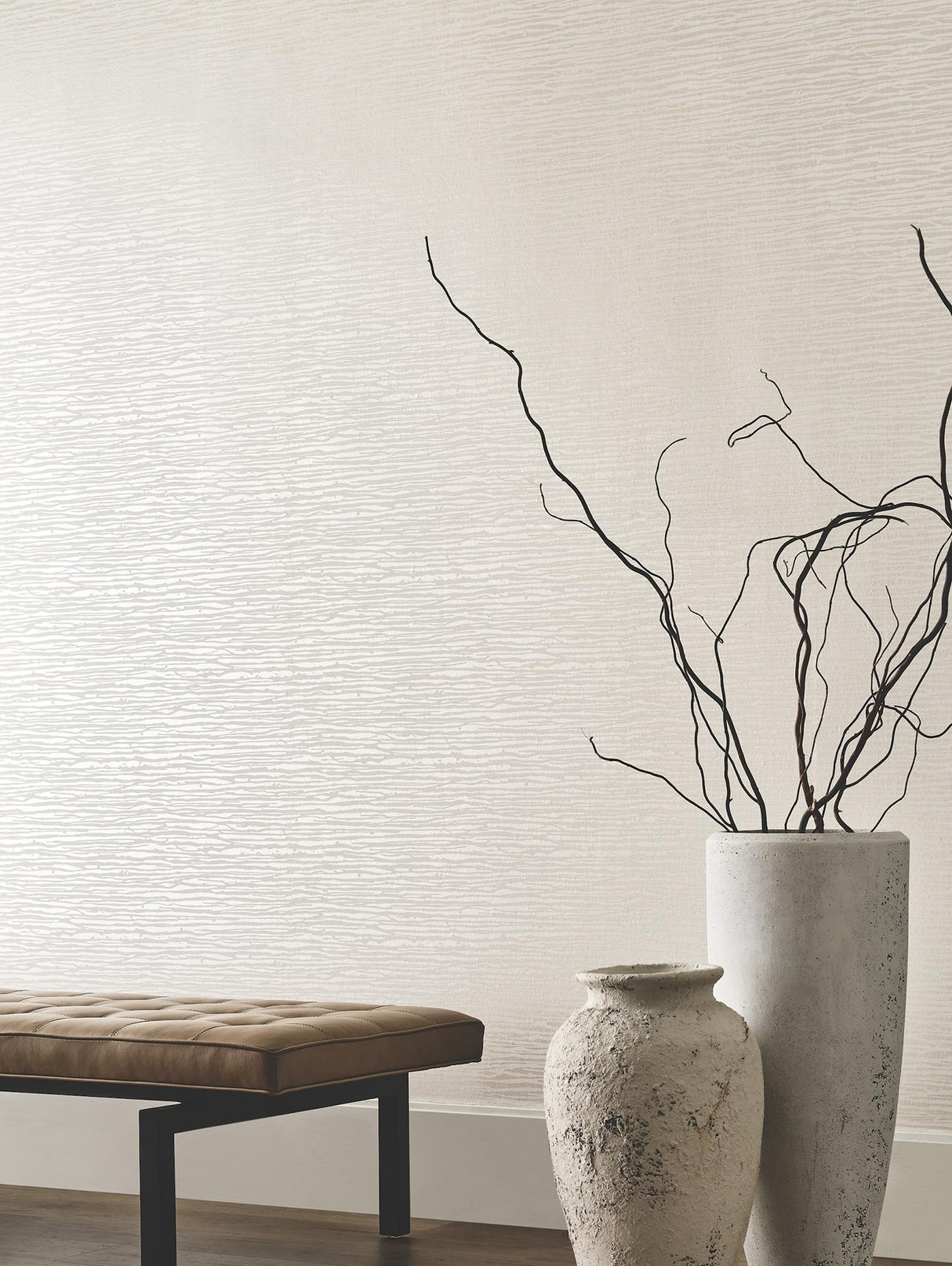 Horizons Pearl by Candice Olson Textured Metallic Wallpaper – York Designer Series DF3382