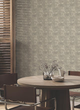 Woodcut Black & Linen by York Wallcoverings Geometric Non Woven Wallpaper – York Wallcoverings GN2621