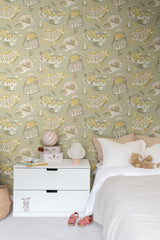 Staden Mustard by York Wallcoverings Whimsical Town Non Woven Wallpaper – York Wallcoverings MB29008
