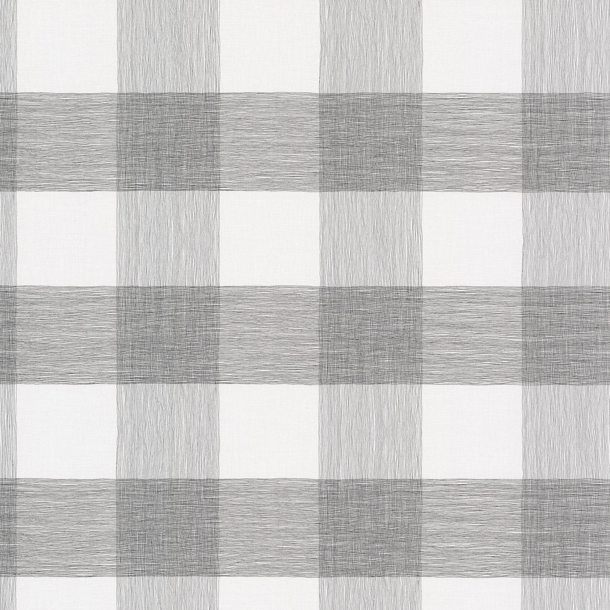 Weft And Weave Charcoal plaid wallpaper by Magnolia Home, buffalo check pattern.