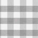 Weft And Weave Charcoal plaid wallpaper by Magnolia Home, buffalo check pattern.