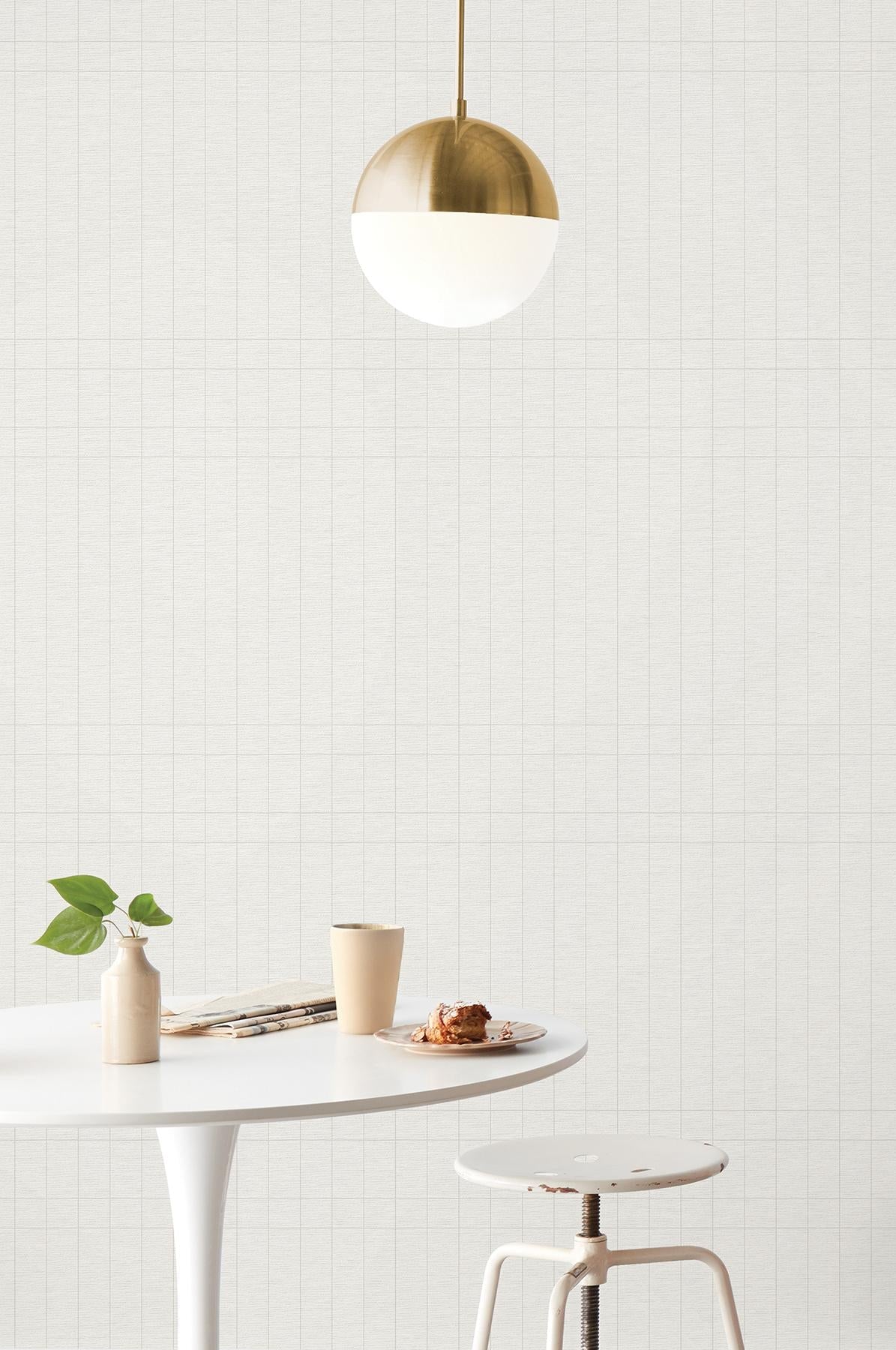 Boulevard Whitewash by Magnolia Home Geometric Wallpaper – York Wallcoverings MJ4845