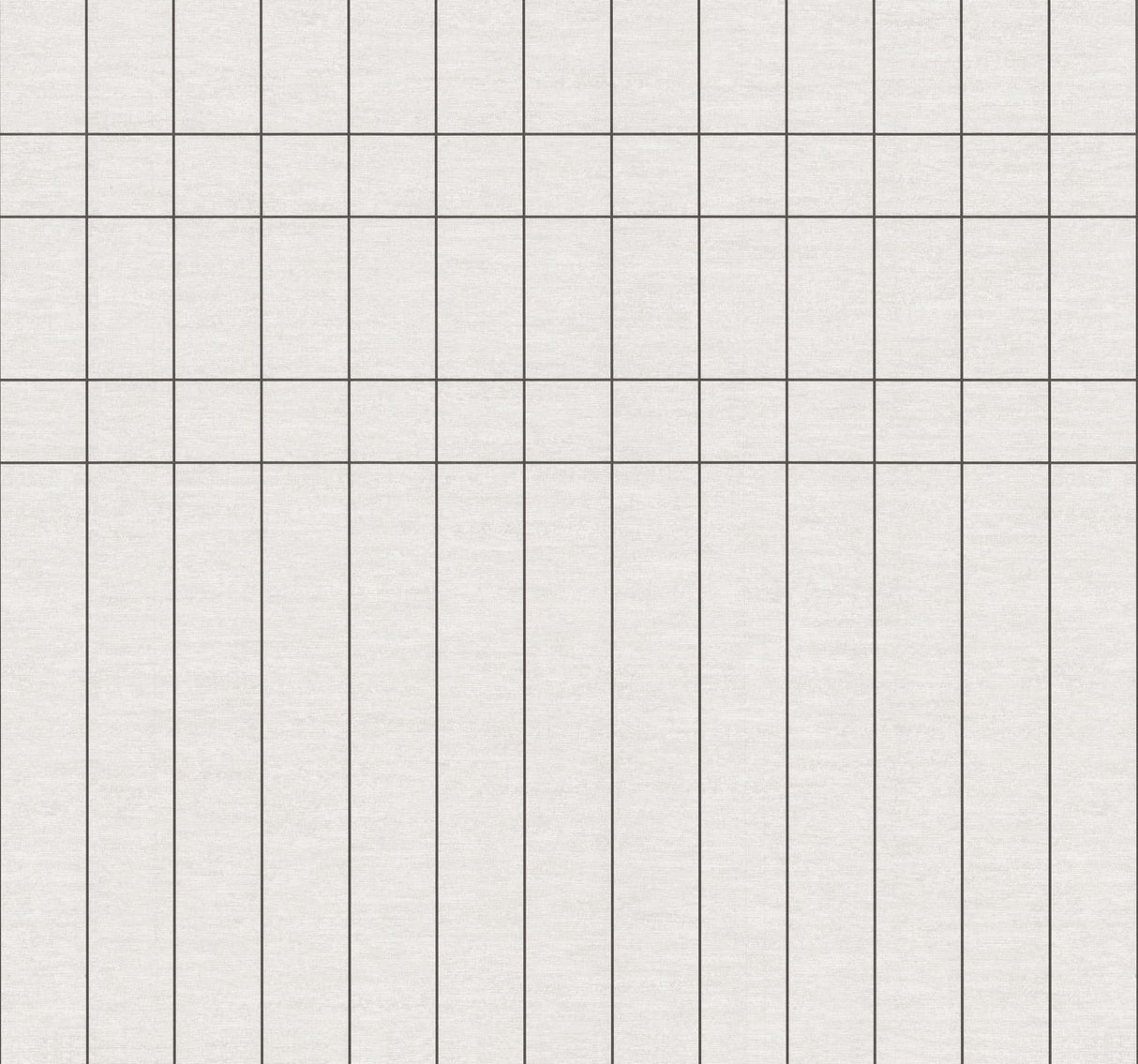 Magnolia Home Boulevard Charcoal geometric grid wallpaper MJ4846, cream ground with charcoal lines