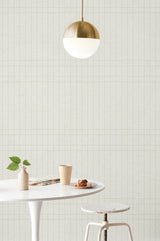Boulevard Nesting by Magnolia Home Geometric Grid Commercial Vinyl Wallpaper – York Wallcoverings MJ4847